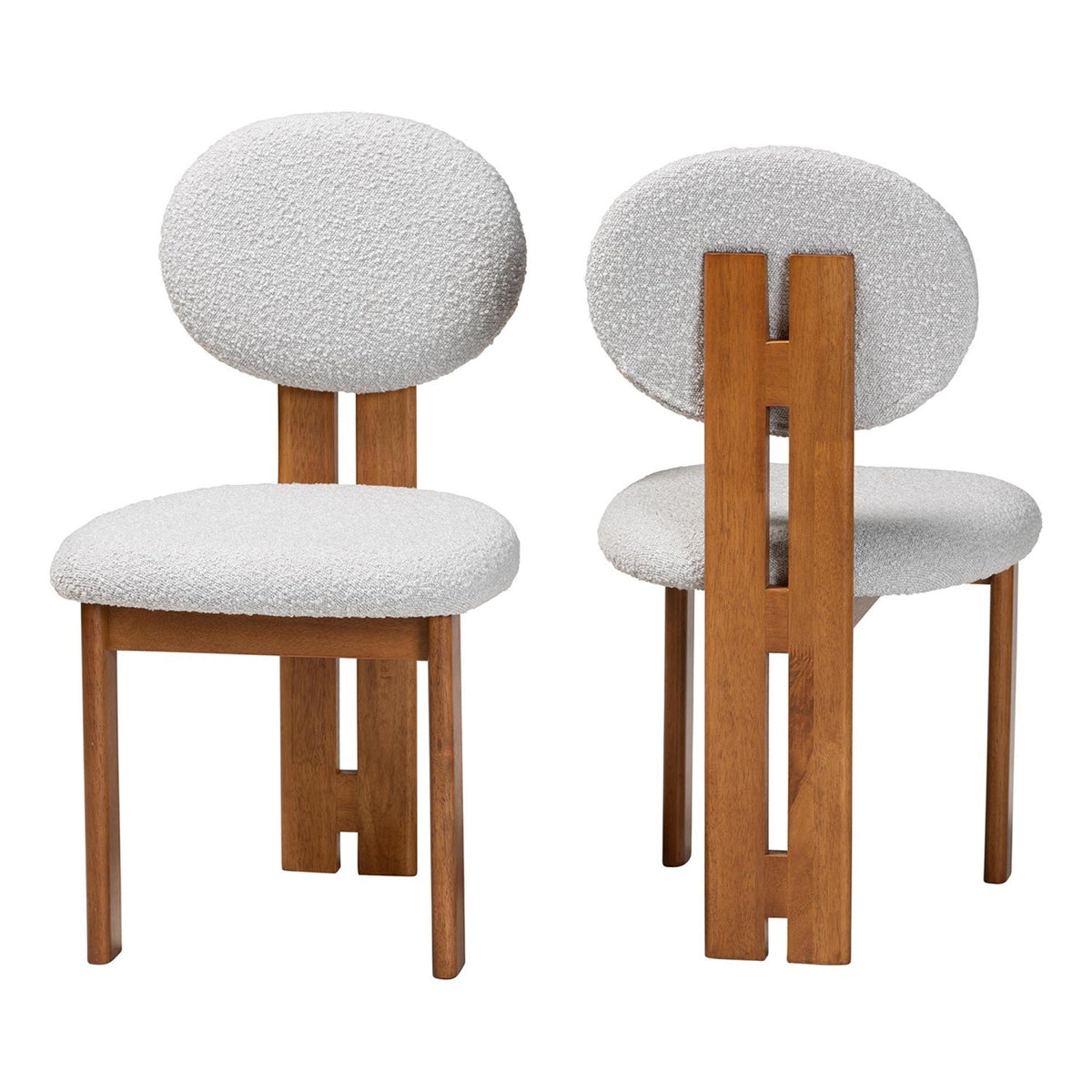 Modern European furniture - Boucle Japandi Dining Chairs 2 - www.oroa.com