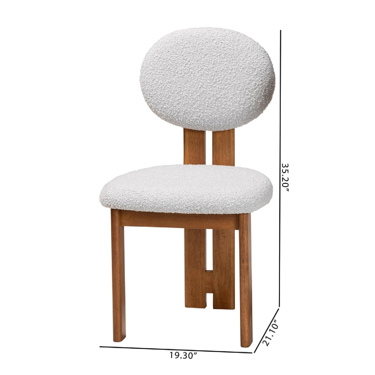 Modern European furniture - Boucle Japandi Dining Chairs 2 - www.oroa.com