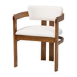Modern European furniture - Cream Boucle Dining Chair - www.oroa.com