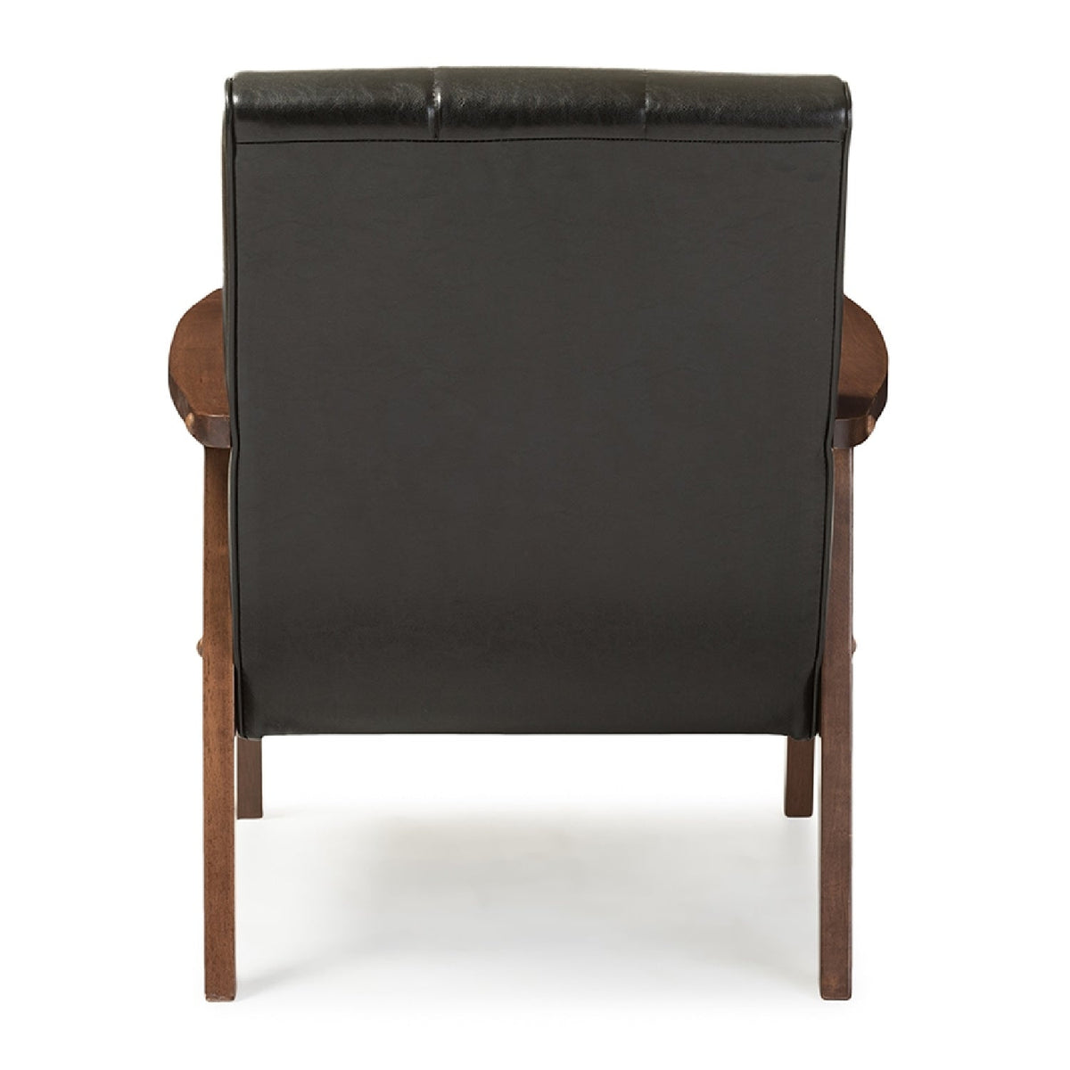 Modern European furniture - Panel Stitched Leather Inspired Lounge Chair - www.oroa.com