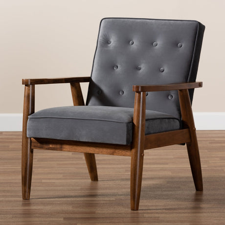 Modern European furniture - Button Tufted Lounge Chair - www.oroa.com