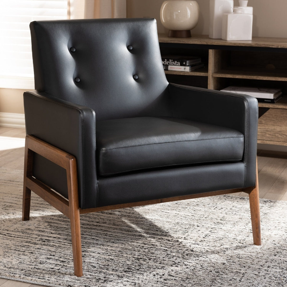 Modern European furniture - Button Tufted Back Lounge Chair - www.oroa.com