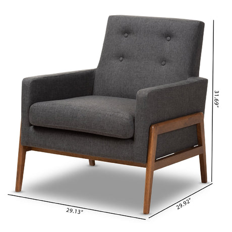 Modern European furniture - Button Tufted Back Lounge Chair - www.oroa.com