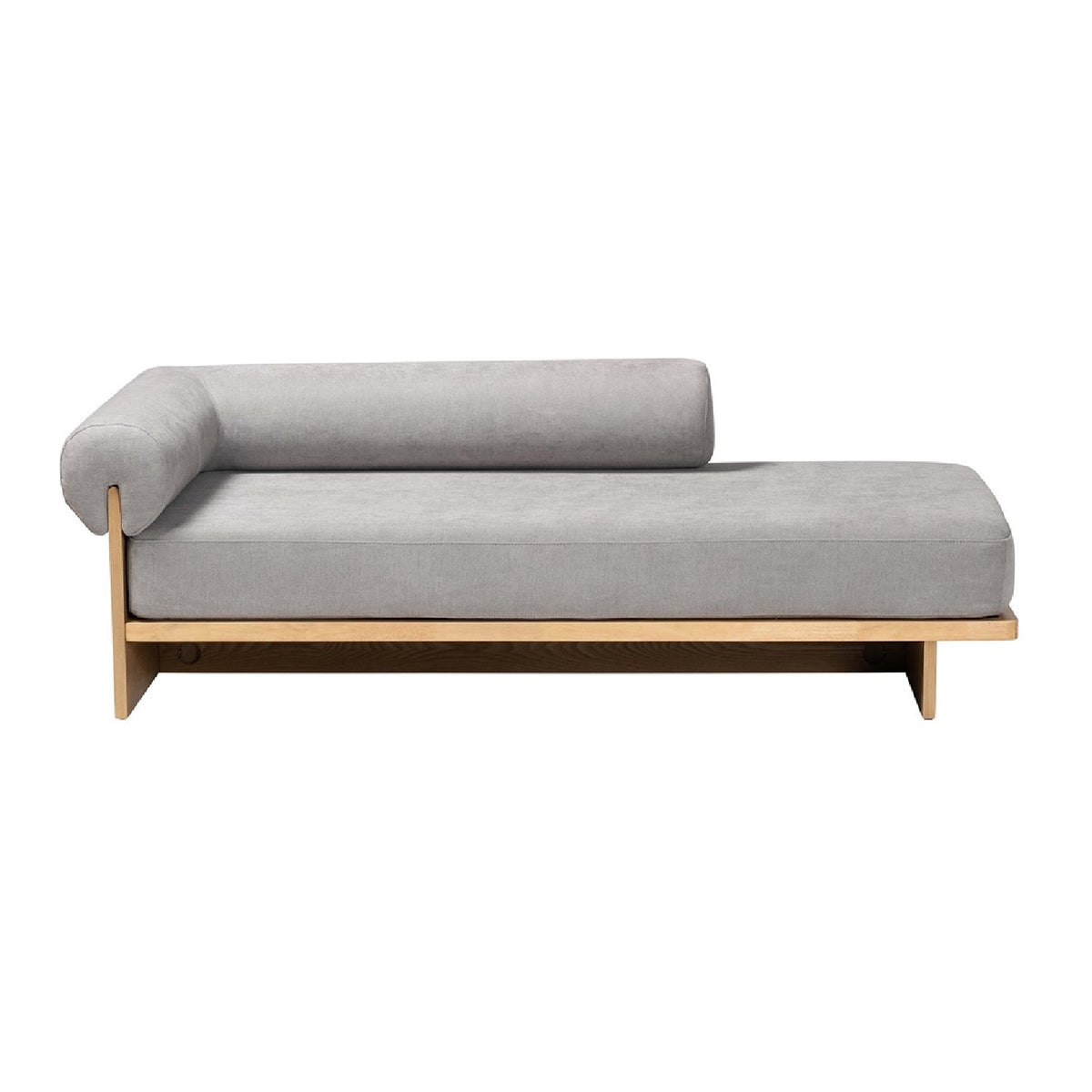 Modern European furniture - Gray Left-Arm Chaise Lounge - www.oroa.com