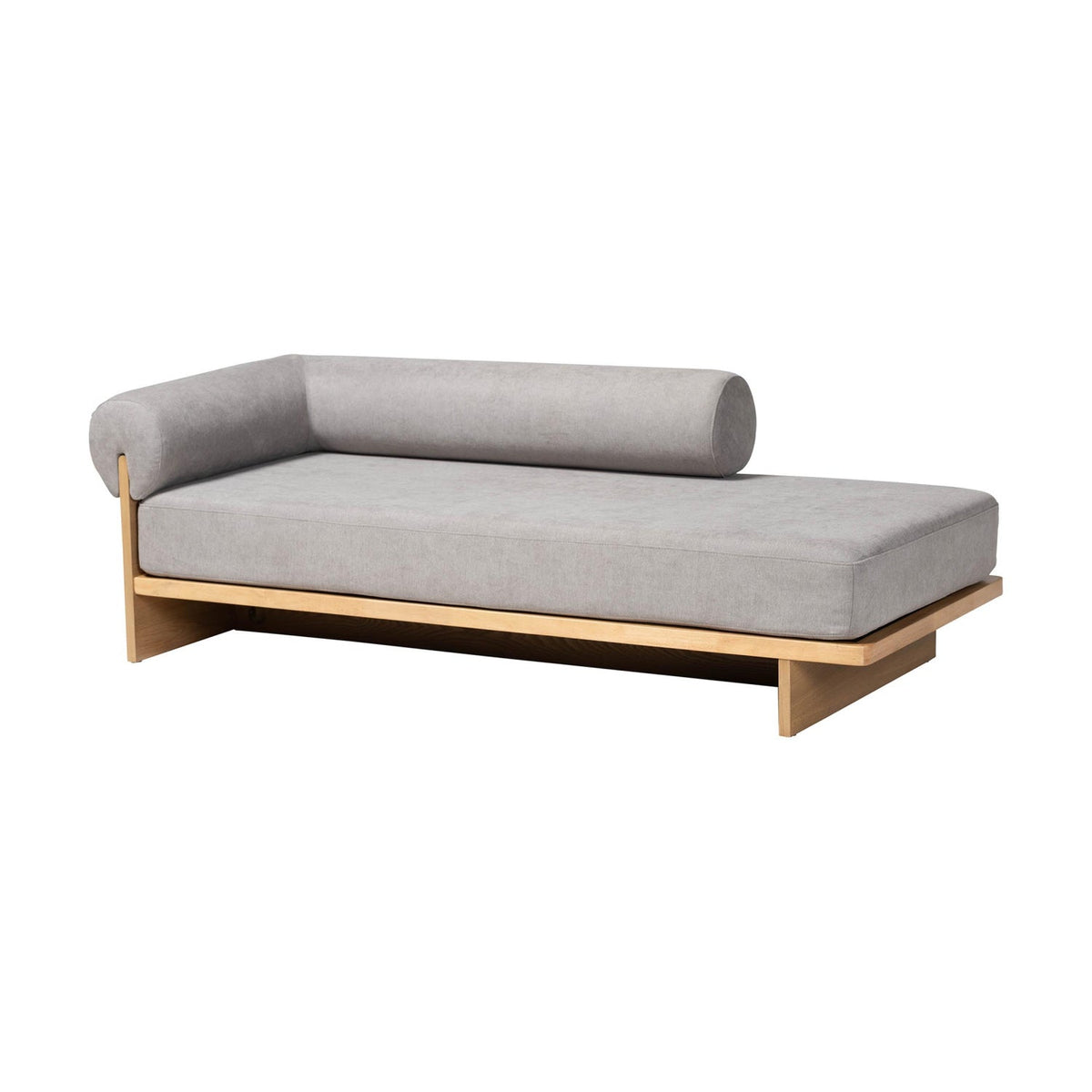 Modern European furniture - Gray Left-Arm Chaise Lounge - www.oroa.com