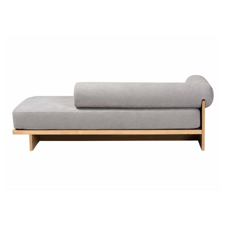 Modern European furniture - Gray Left-Arm Chaise Lounge - www.oroa.com