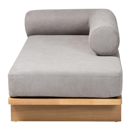 Modern European furniture - Gray Left-Arm Chaise Lounge - www.oroa.com