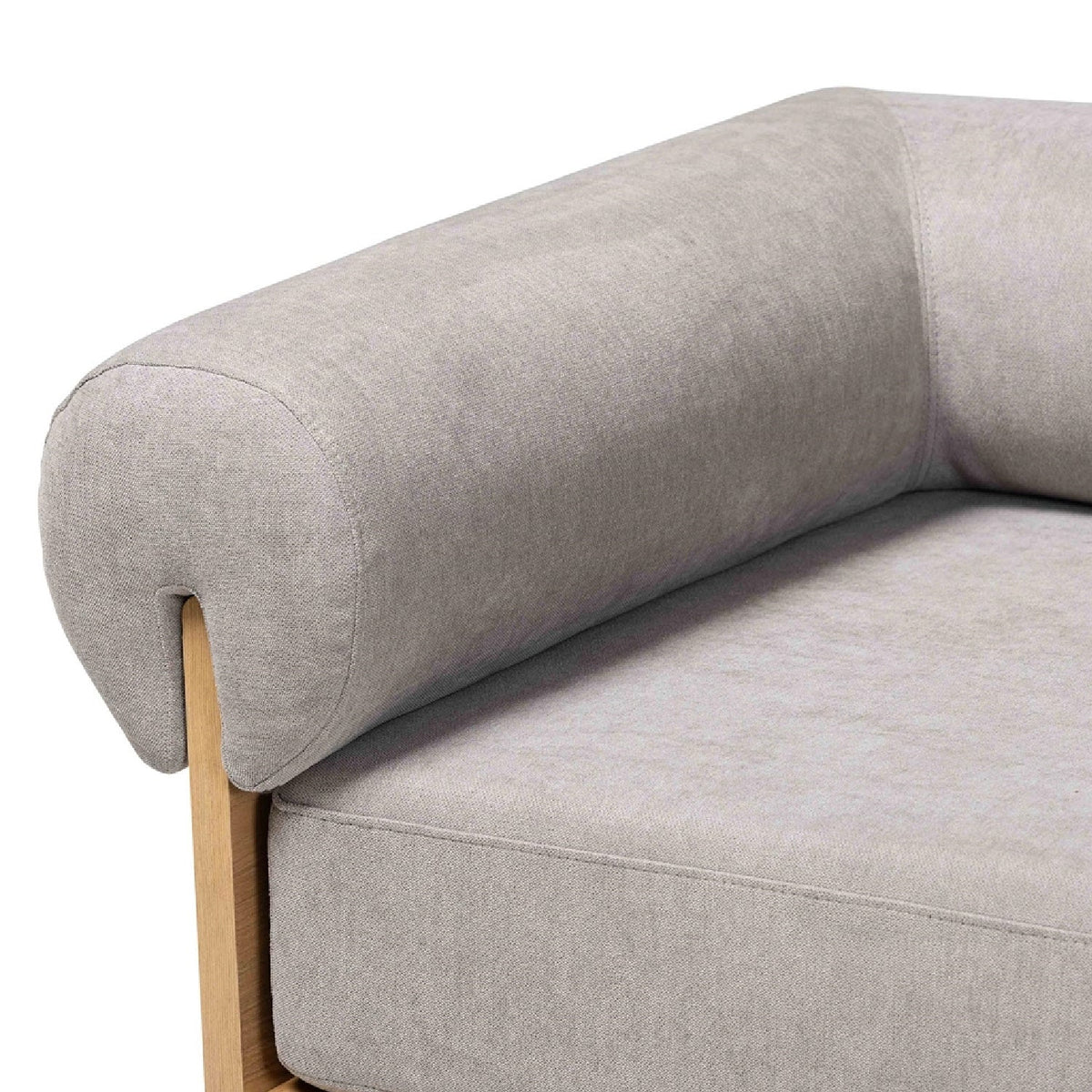 Modern European furniture - Gray Left-Arm Chaise Lounge - www.oroa.com