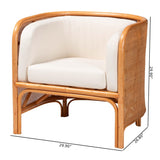 Modern European furniture - Curved Woven Rattan Accent Chair - www.oroa.com