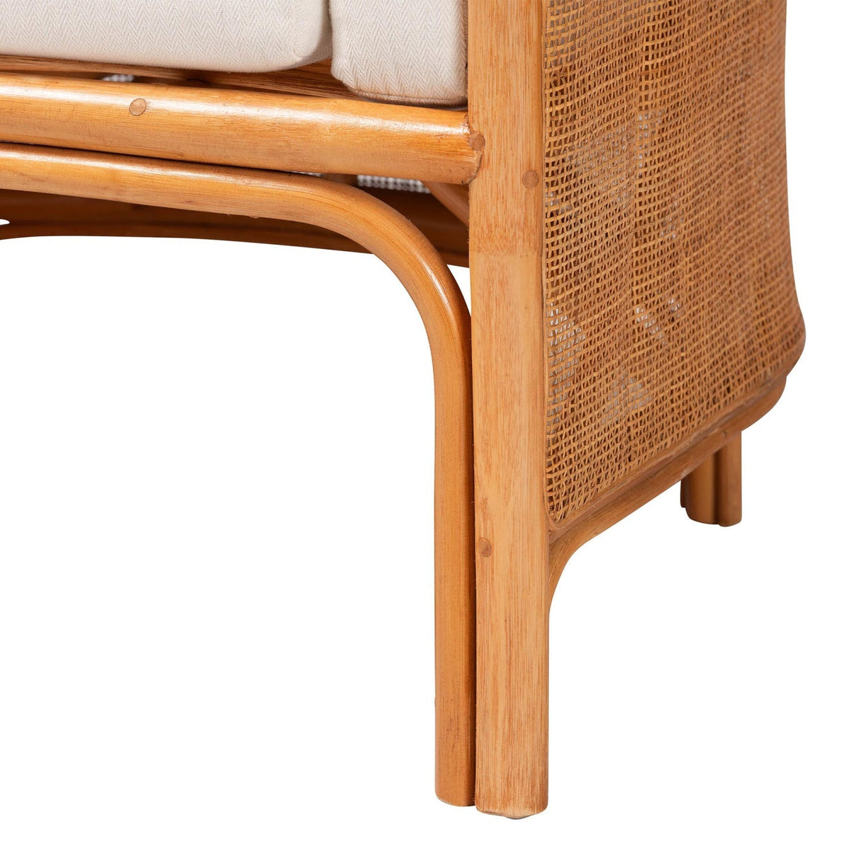 Modern European furniture - Curved Woven Rattan Accent Chair - www.oroa.com