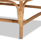 Modern European furniture - White Padded Rattan Accent Chair - www.oroa.com