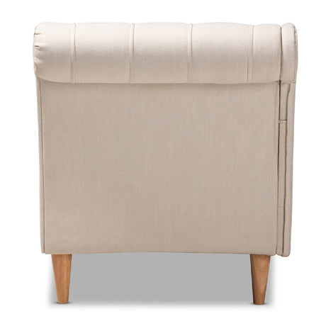 Modern European furniture - Scroll Back Tufted Chaise Lounge - www.oroa.com