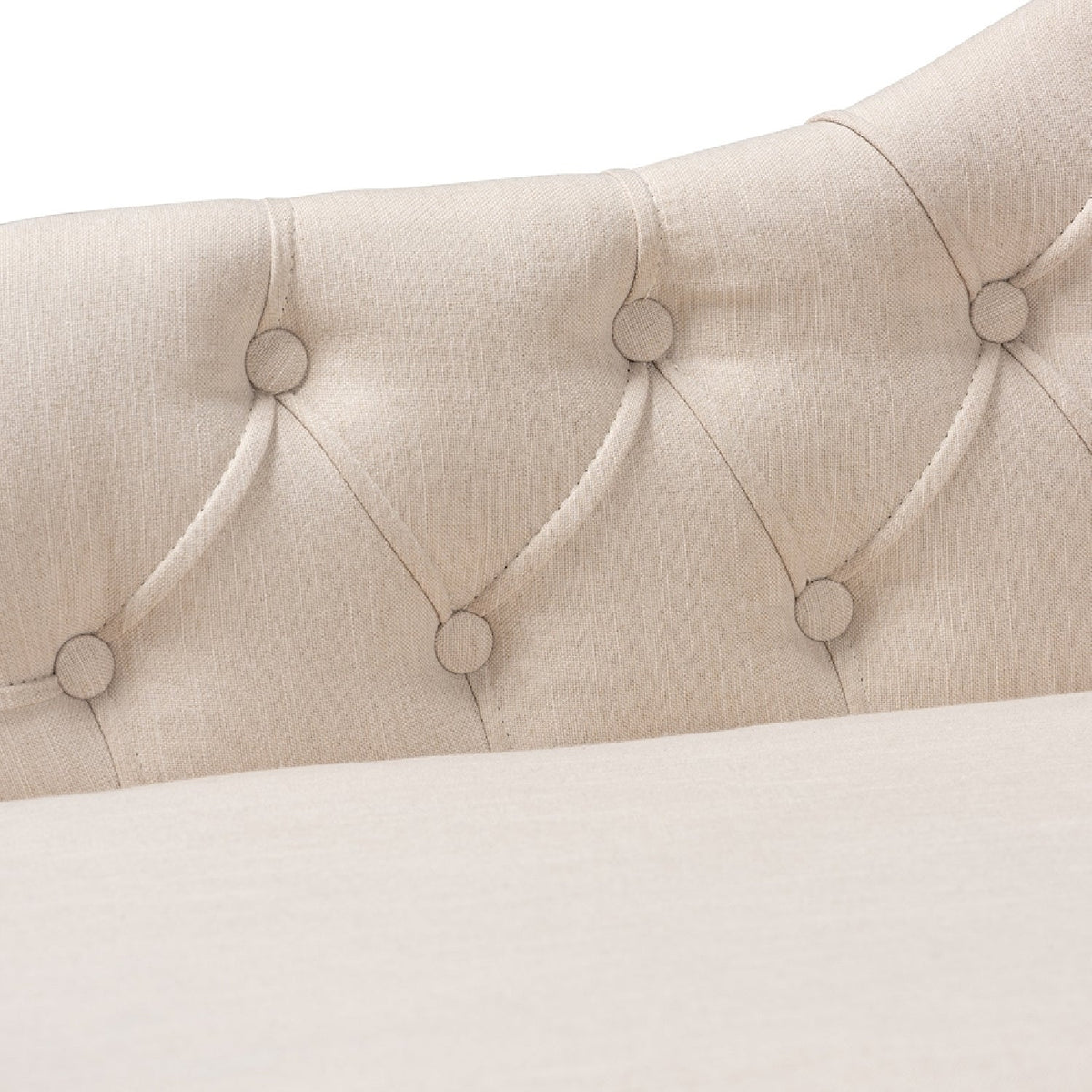 Modern European furniture - Scroll Back Tufted Chaise Lounge - www.oroa.com