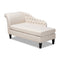 Modern European furniture - Tufted Fabric Chaise Lounge - www.oroa.com