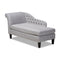 Modern European furniture - Tufted Fabric Chaise Lounge - www.oroa.com