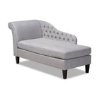Modern European furniture - Tufted Fabric Chaise Lounge - www.oroa.com