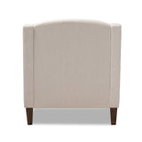 Modern European furniture - Beige Nailhead Trimmed Chaise Lounge - www.oroa.com