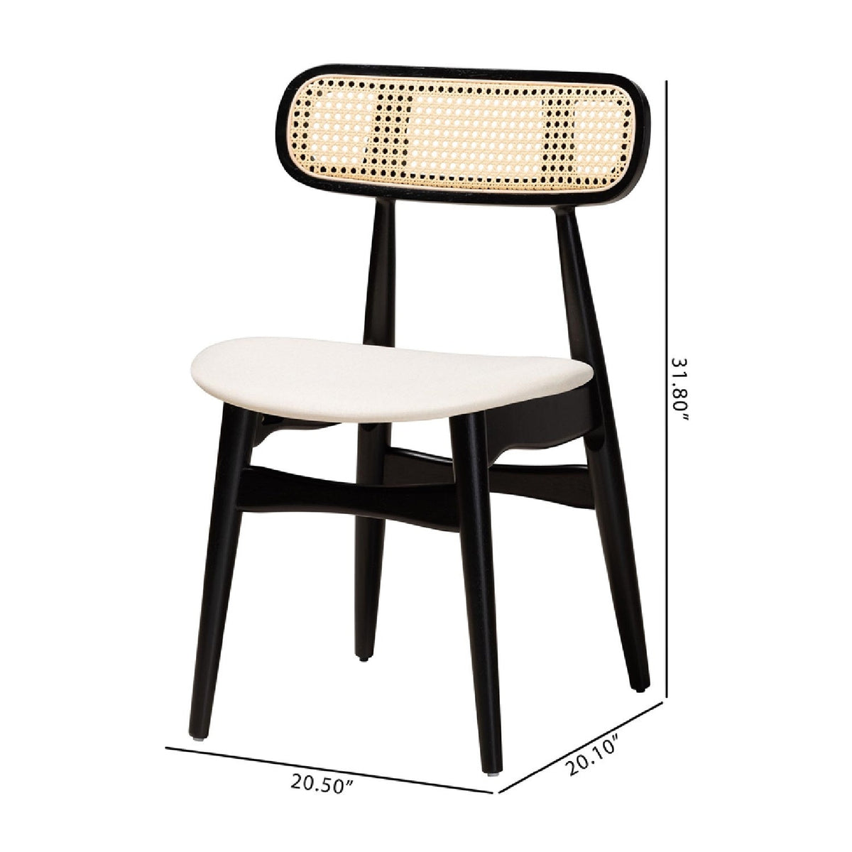 Modern European furniture - Black Wooden Dining Chairs 2 - www.oroa.com