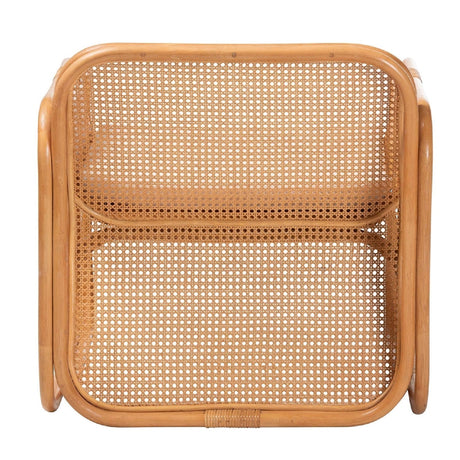 Modern European furniture - Rattan Cane Cushioned Lounge Chair - www.oroa.com