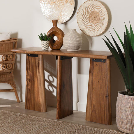Modern European furniture - Suar Wood Console Table - www.oroa.com