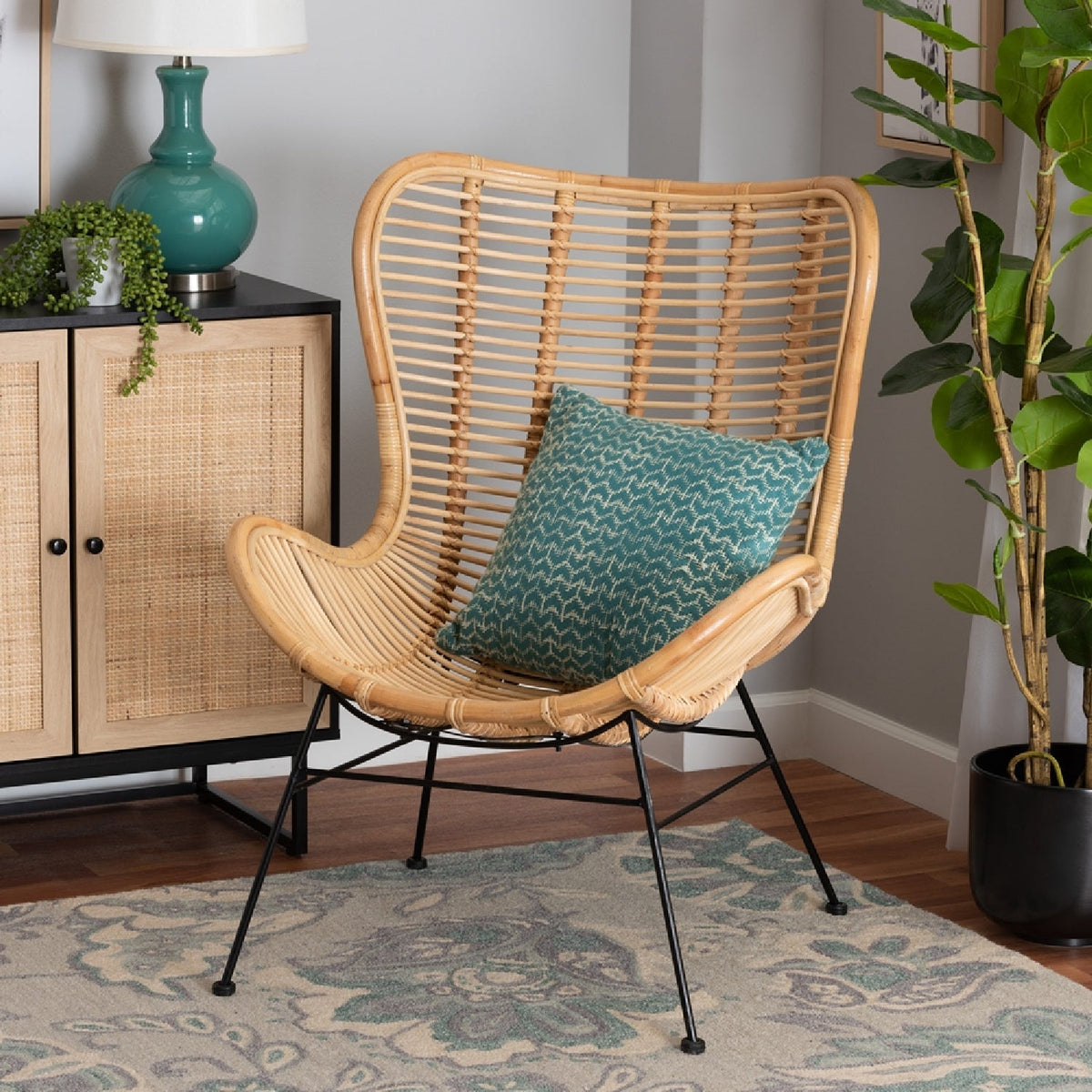 Modern European furniture - Rattan Bohemian Accent Chair - www.oroa.com