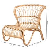 Modern European furniture - Rattan Openwork Accent Chair - www.oroa.com
