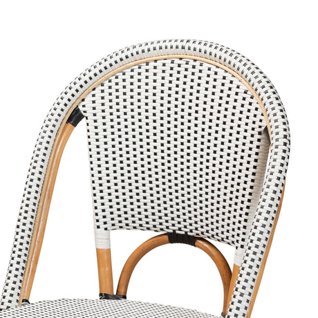 Contract furniture - White Weaving Indoor Outdoor Bistro Chair - www.oroatrade.com