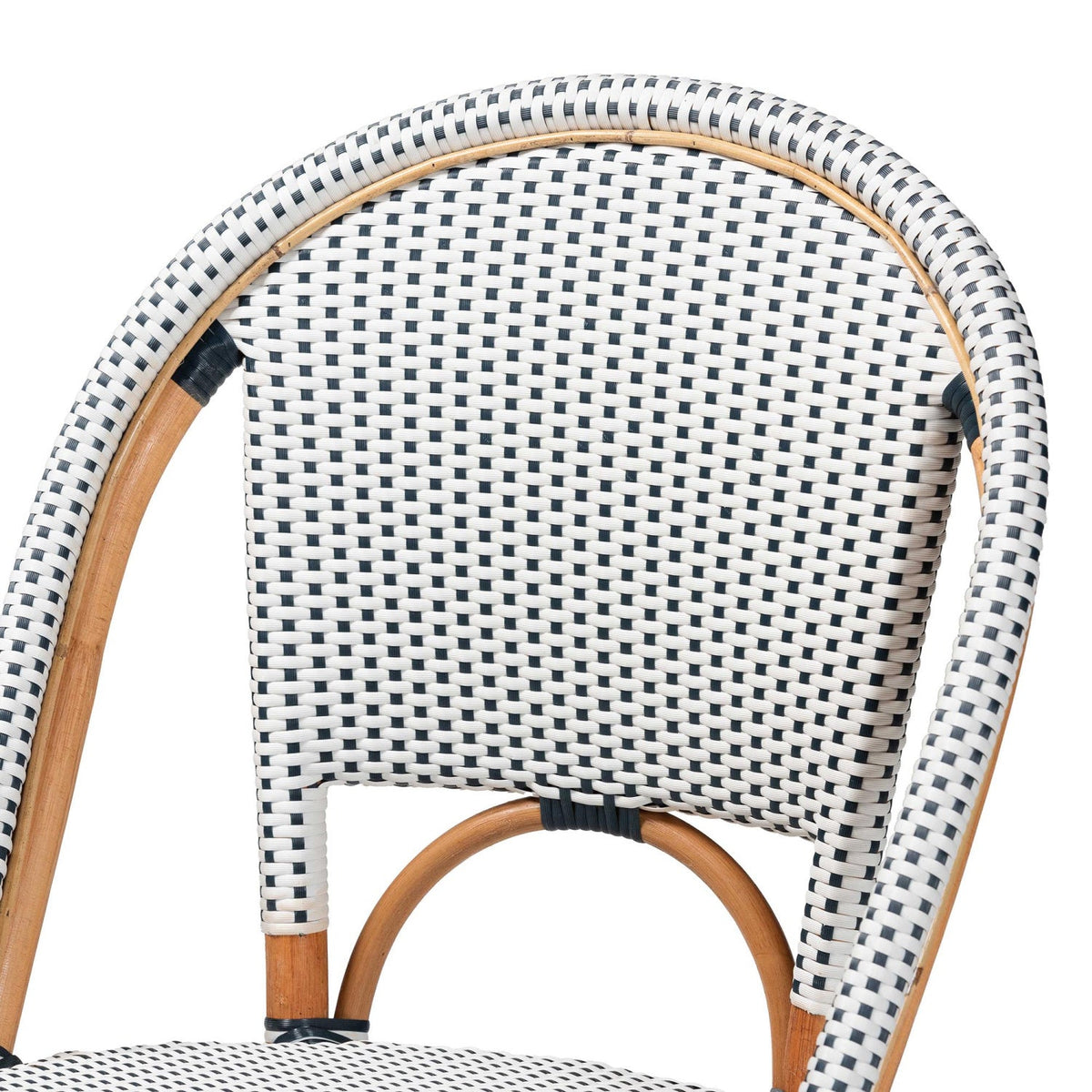 Contract furniture - Two Toned Weaving Indoor Outdoor Bistro Chair - www.oroatrade.com