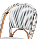 Contract furniture - Two Toned Weaving Indoor Outdoor Bistro Chair - www.oroatrade.com