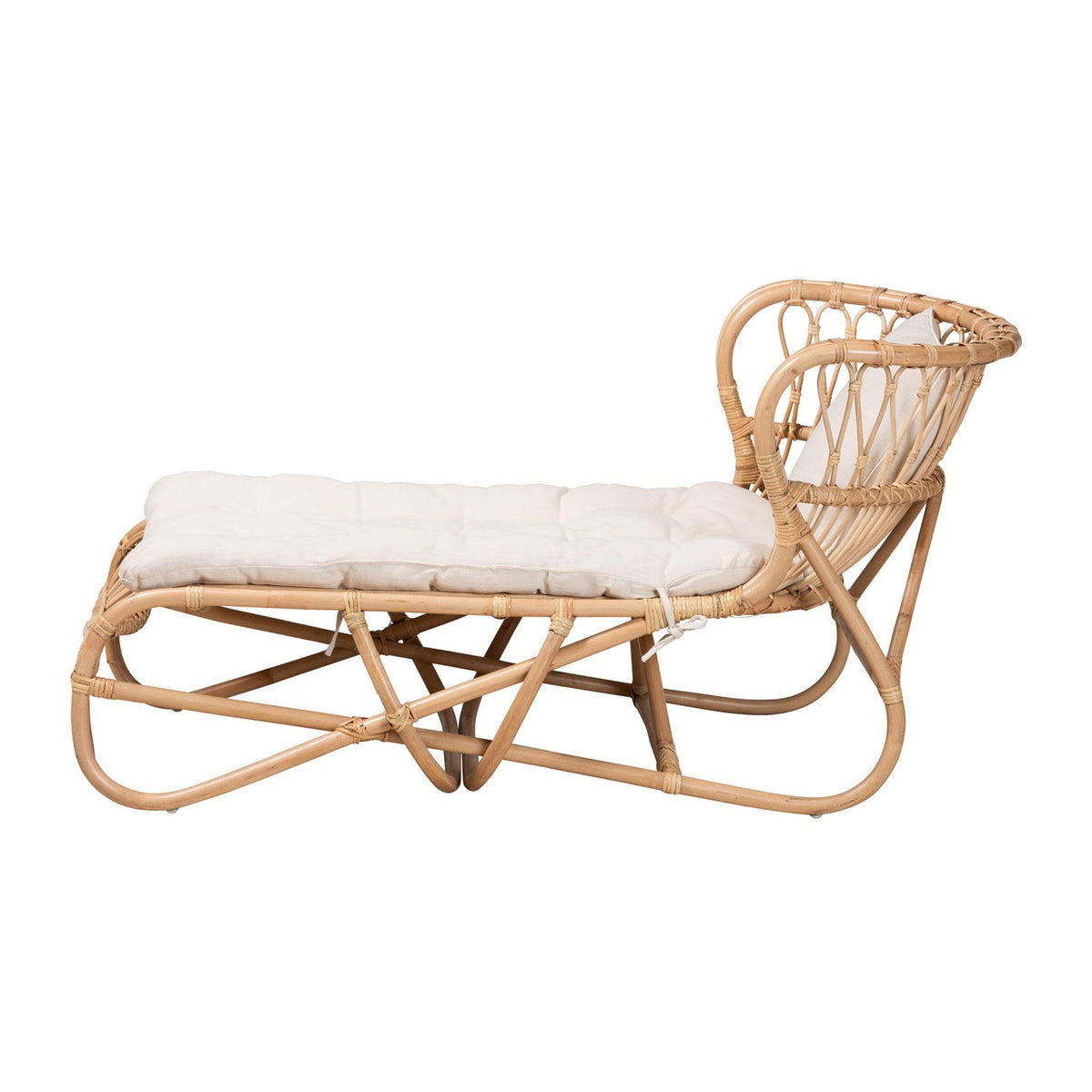 Modern European furniture - Brown Rattan Chaise Lounge - www.oroa.com