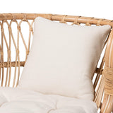 Modern European furniture - Brown Rattan Chaise Lounge - www.oroa.com
