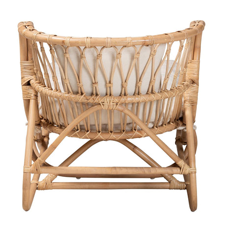 Modern European furniture - Brown Rattan Chaise Lounge - www.oroa.com