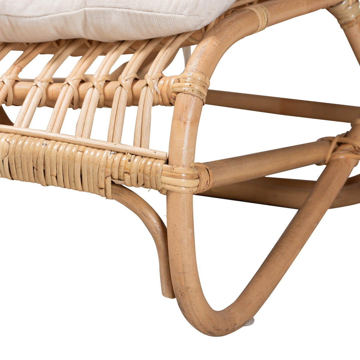 Modern European furniture - Brown Rattan Chaise Lounge - www.oroa.com