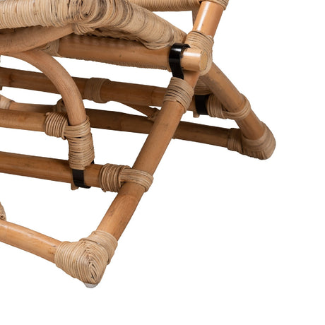 Modern European furniture - Natural Rattan Foldable Lounge Chair - www.oroa.com