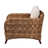Modern European furniture - Woven Seagrass Bohemian Lounge Chair - www.oroa.com