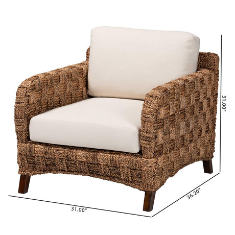 Modern European furniture - Woven Seagrass Bohemian Lounge Chair - www.oroa.com