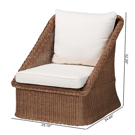 Modern European furniture - Braided Rattan Padded Lounge Chairs 2 - www.oroa.com