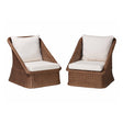 Modern European furniture - Braided Rattan Padded Lounge Chairs 2 - www.oroa.com