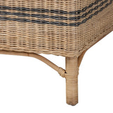Modern European furniture - Striped Rattan Curved Accent Chair - www.oroa.com