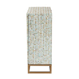 Modern European furniture - Multicolored Mother Of Pearl Cabinet - www.oroa.com
