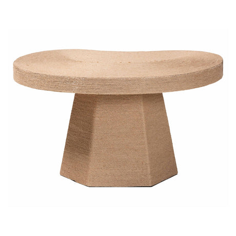 Modern European furniture - Organic Shaped Jute Coffee Table - www.oroa.com
