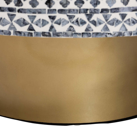 Modern European furniture - Mosaic Capiz Shell Coffee Table - www.oroa.com