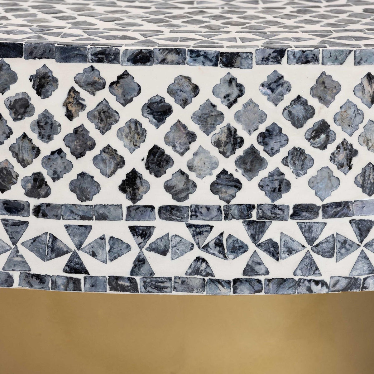 Modern European furniture - Mosaic Capiz Shell Coffee Table - www.oroa.com