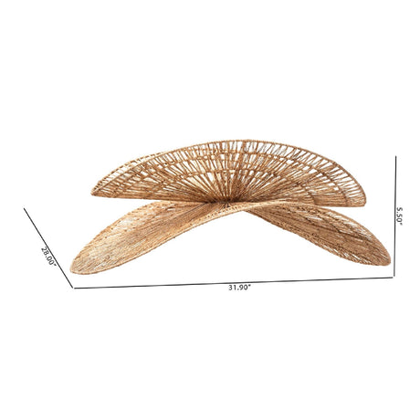 Modern European furniture - Woven Jute Floral Pendant Lamp - www.oroa.com