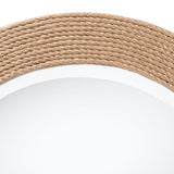 Modern European furniture - Woven Rope Round Mirror - www.oroa.com