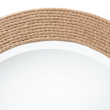 Modern European furniture - Woven Rope Round Mirror - www.oroa.com
