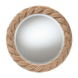 Contract furniture - Braided Rope Round Boho Mirror - www.oroatrade.com