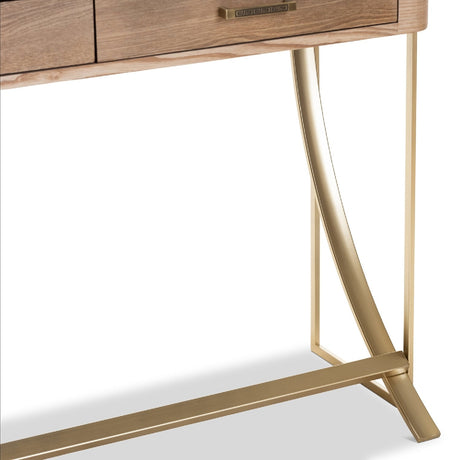 Modern European furniture - 2 Drawer Wooden Console Table - www.oroa.com