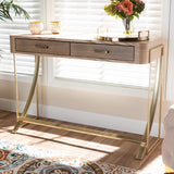 Modern European furniture - 2 Drawer Wooden Console Table - www.oroa.com