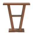 Modern European furniture - Walnut Angular Console Table - www.oroa.com